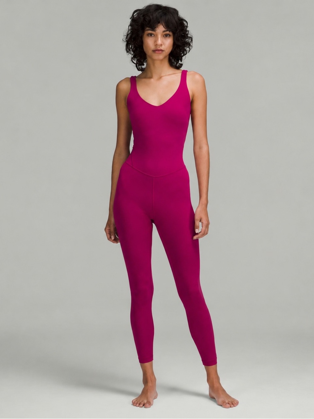 lululemon athletica Align Jumpsuit in Magenta, Sleeveless Fitted Jumpsuit